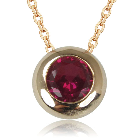 ROSE GOLD CRYSTAL BUBBLE STERLING SILVER NECKLACE