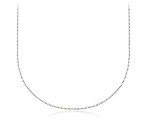 STERLING SILVER BOX CHAIN NECKLACE