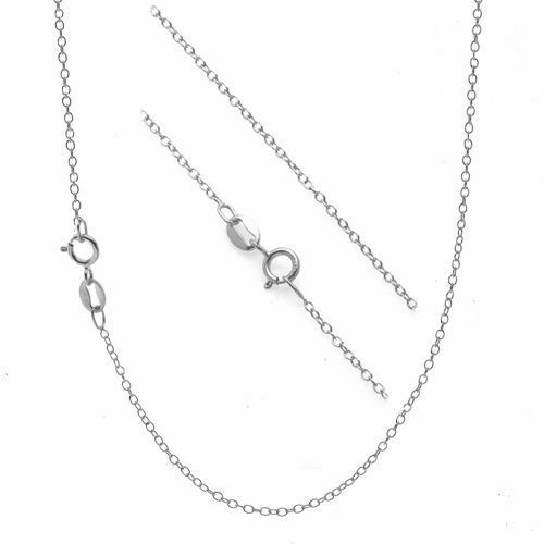 STERLING SILVER CABLE CHAIN NECKLACE
