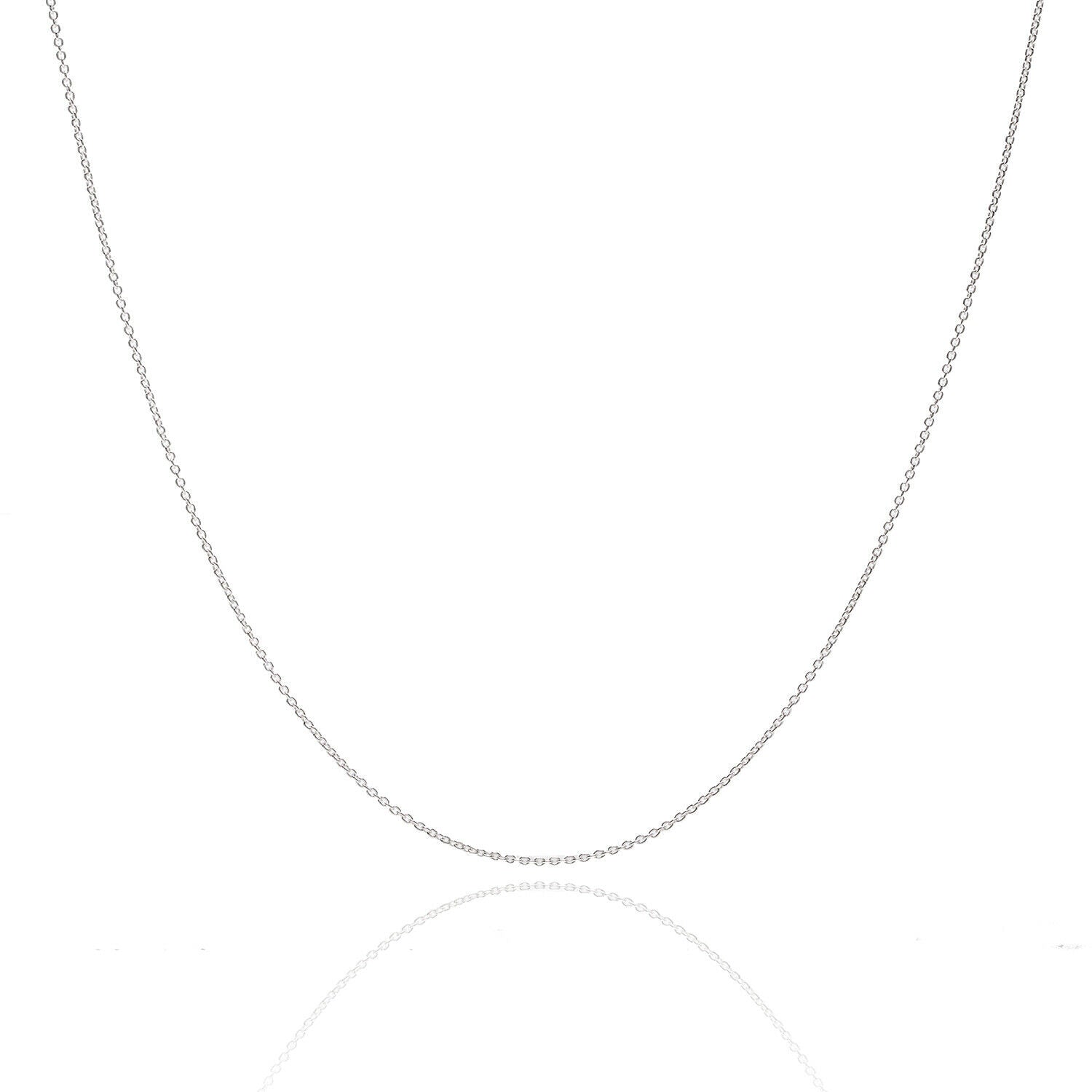 STERLING SILVER CABLE CHAIN NECKLACE
