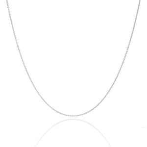 STERLING SILVER CABLE CHAIN NECKLACE