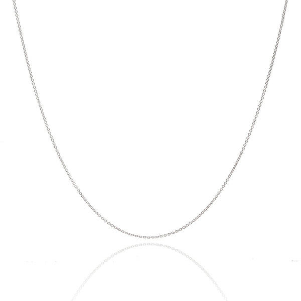 STERLING SILVER CABLE CHAIN NECKLACE