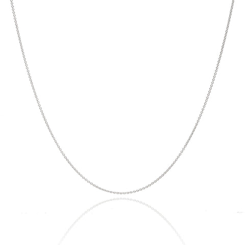 STERLING SILVER CABLE CHAIN NECKLACE