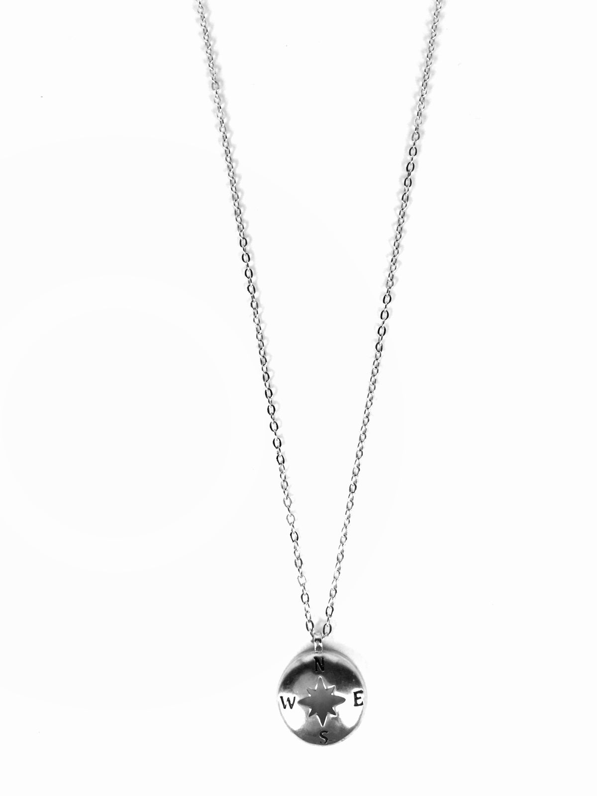 COMPASS STERLING SILVER NECKLACE