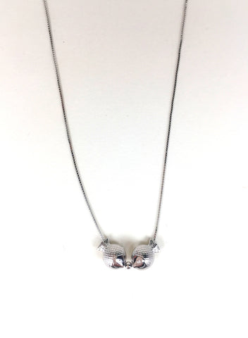 KISSING FISH STERLING SILVER NECKLACE