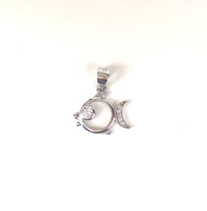 LITTLE BIRD PAVE CZ STERLING SILVER PENDANT