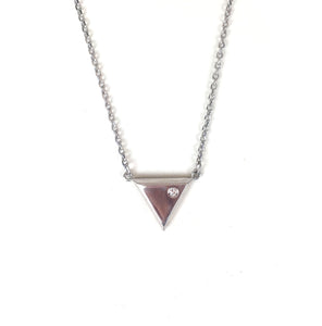 TRIANGLE STERLING SILVER NECKLACE