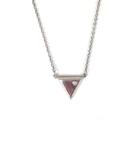 TRIANGLE STERLING SILVER NECKLACE