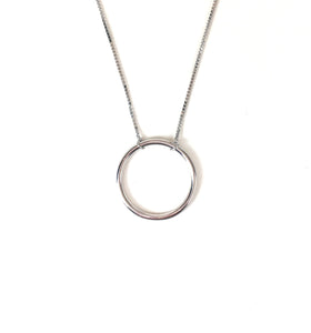 CIRCLE STERLING SILVER NECKLACE