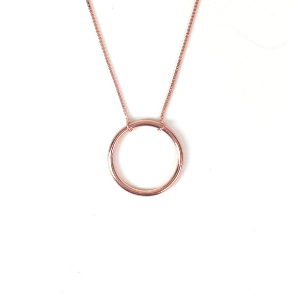 CIRCLE STERLING SILVER NECKLACE