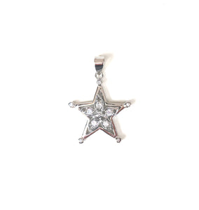 SPARKLING STAR STERLING SILVER PENDANT
