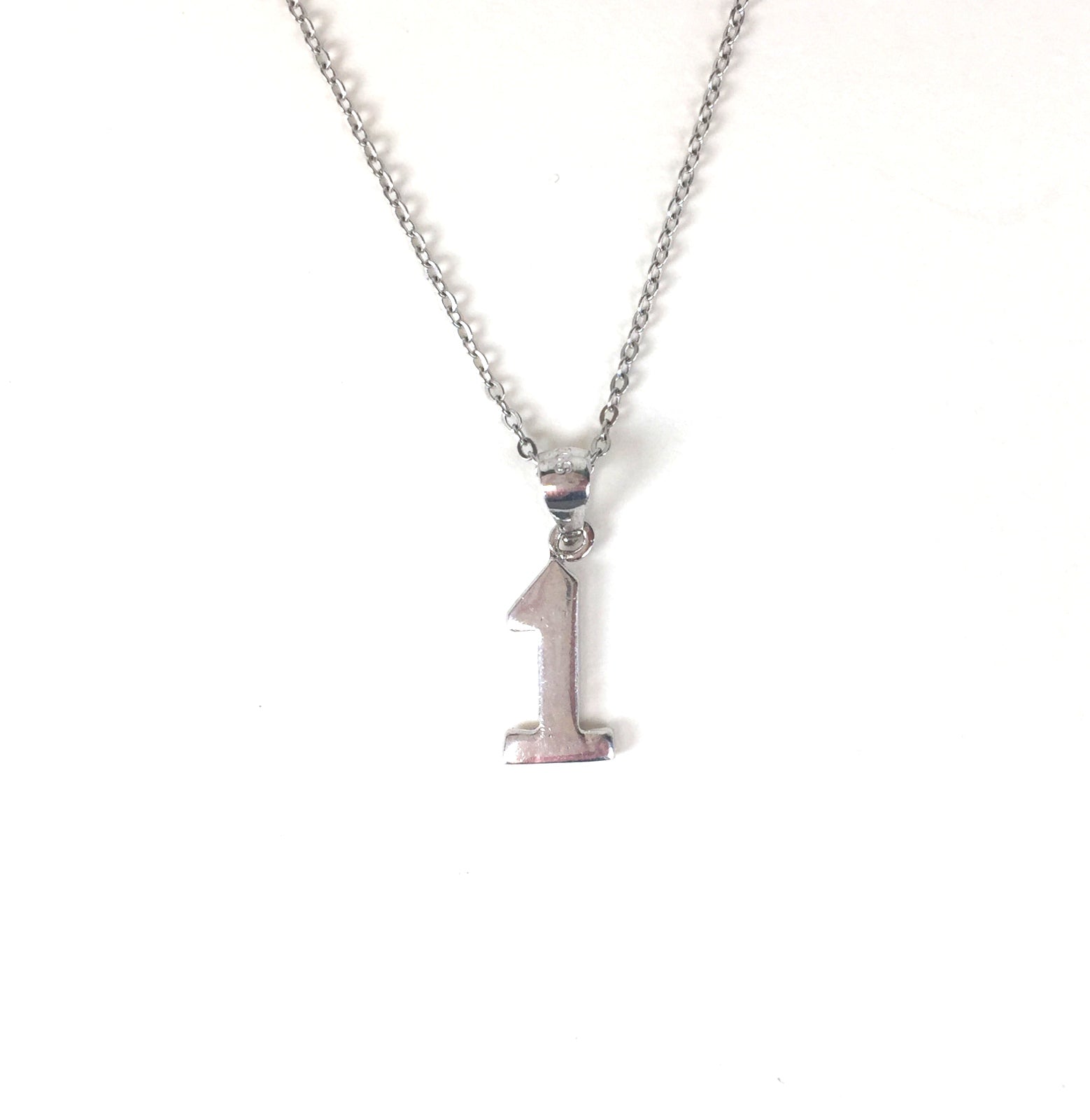 NUMBERS STERLING SILVER NECKLACE