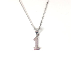 NUMBERS STERLING SILVER NECKLACE