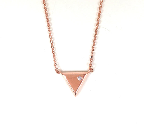 TRIANGLE STERLING SILVER NECKLACE