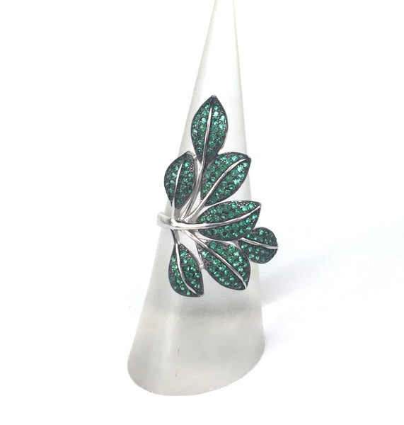 LEAVES STERLING SILVER RING