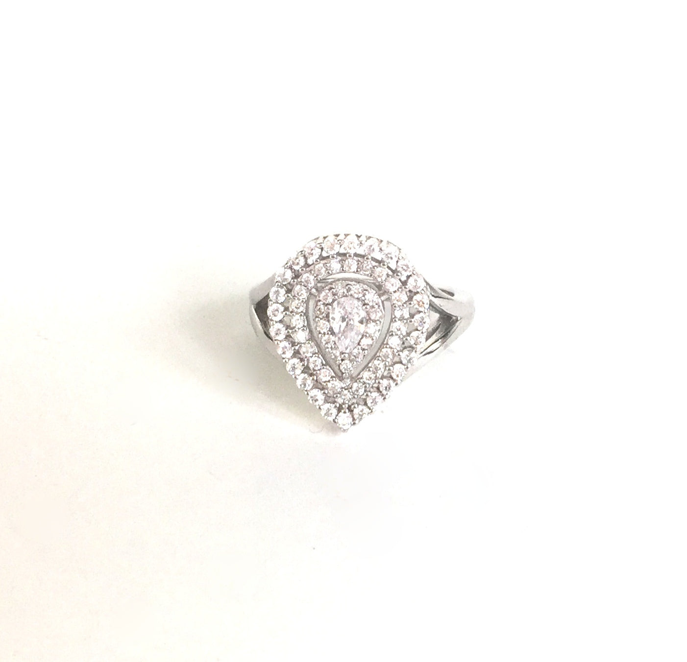 HEART IN HEART STERLING SILVER RING