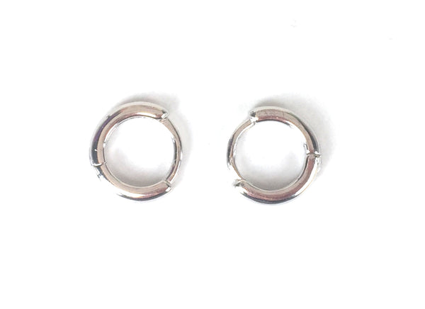 SMALL HOOP STERLING SILVER EARRINGS