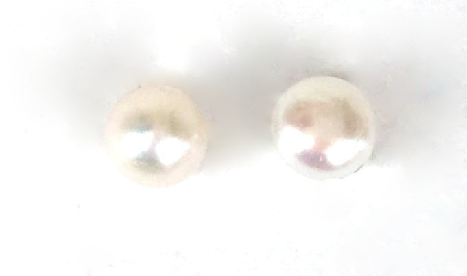 PETITE PEARL STUD STERLING SILVER EARRINGS