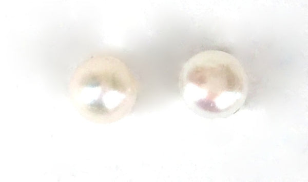 PETITE PEARL STUD STERLING SILVER EARRINGS