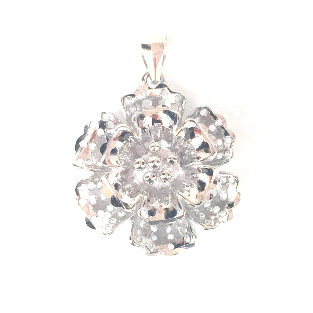 FLOWER STERLING SILVER PENDANT
