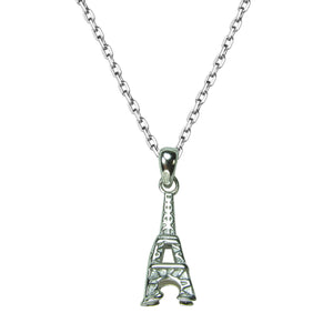 EIFFEL TOWER STERLING SILVER NECKLACE
