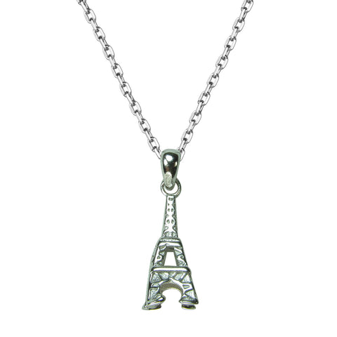 EIFFEL TOWER STERLING SILVER NECKLACE